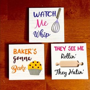 3 pack kitchen decor 🧁